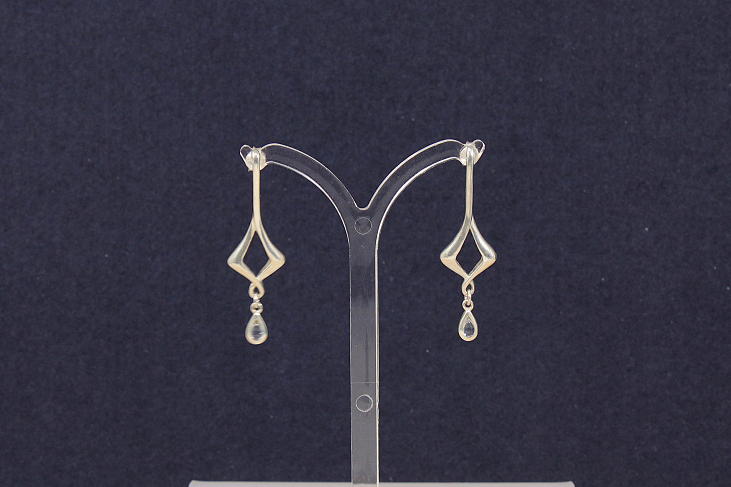 Elegant Sterling Silver & Topaz Drop Earrings by Kit Heath