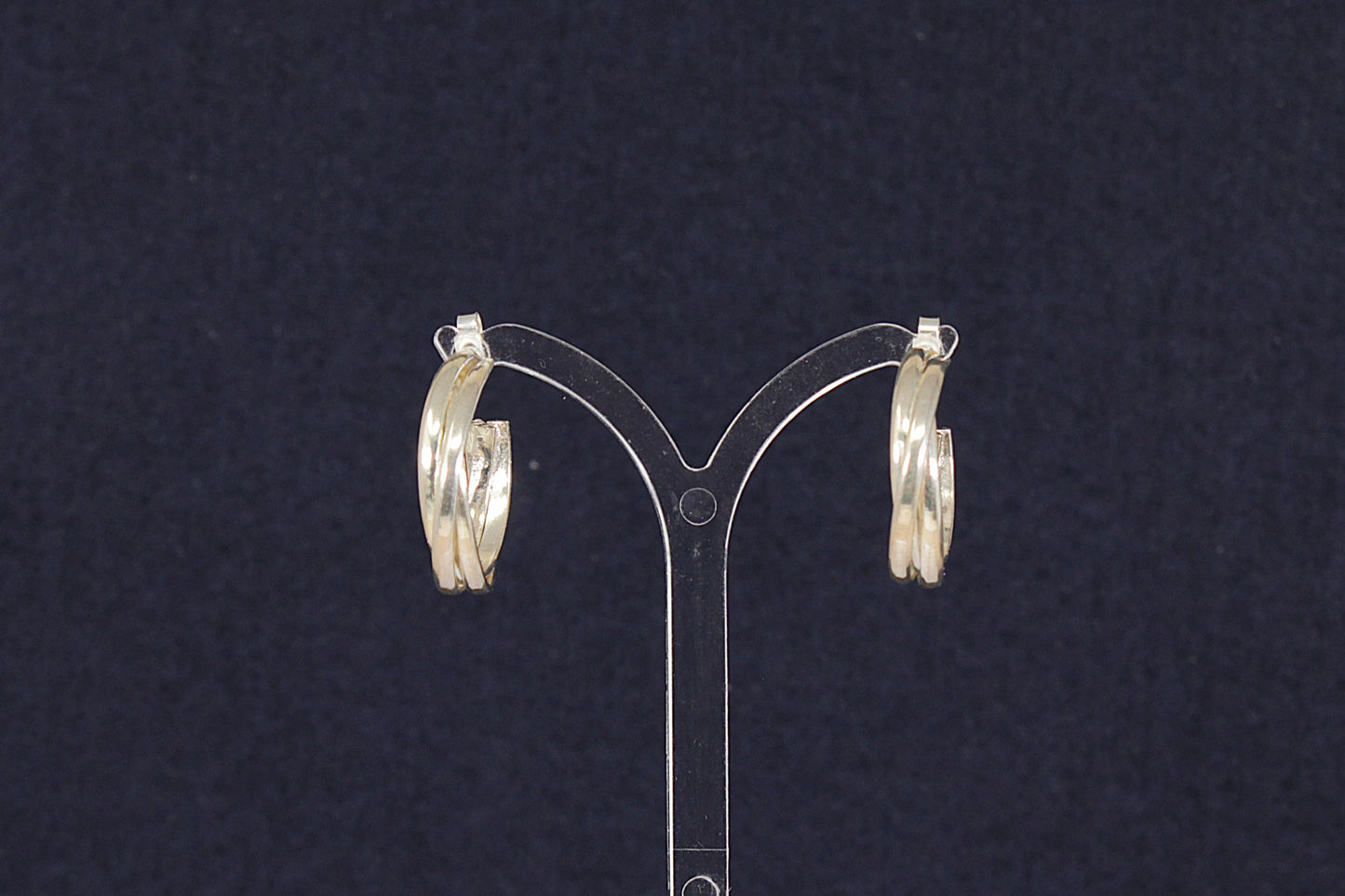 Stylish Sterling Silver Twist Hoop Earrings