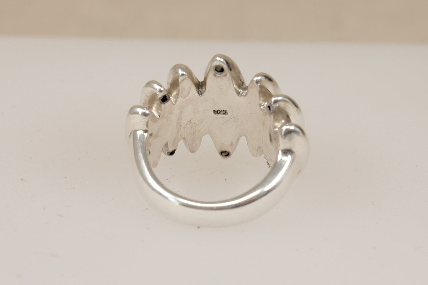 Stunning Vintage Sterling Silver Brutalist Statement Ring – of Danish Design, Georg Jensen Style – Circa 1960s