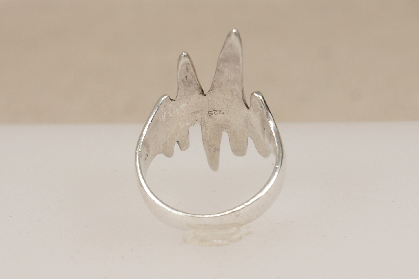 Rare Vintage Danish Sterling Silver Brutalist Modernist Ring – Georg Jensen Style – Circa 1960s
