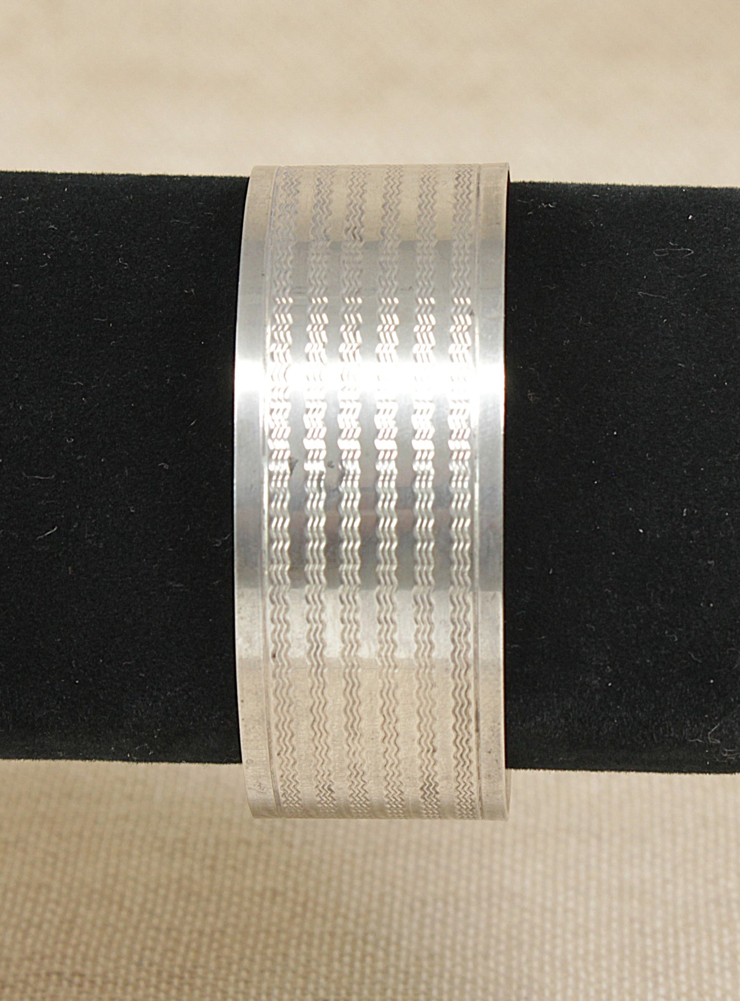 Vintage Sterling Silver Buckle Cuff Bangle Bracelet – Circa 1920s