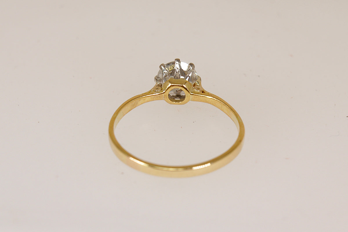 Stunning Classic 18ct Gold 1.00ct Round Brilliant Diamond Solitaire Ring