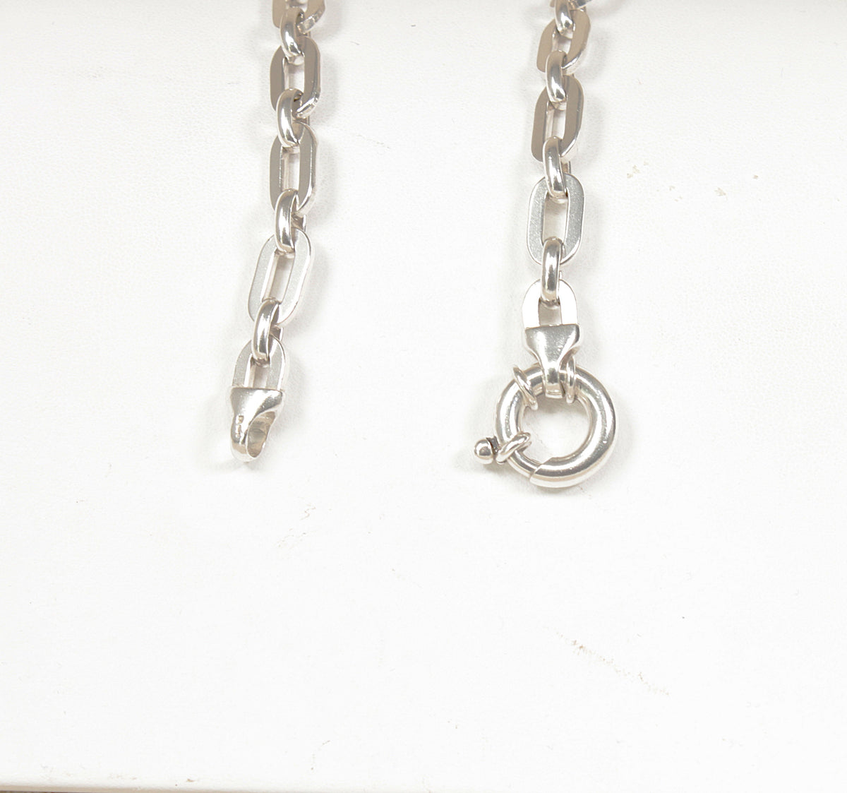 Chunky Sterling Silver Oval Link Necklace