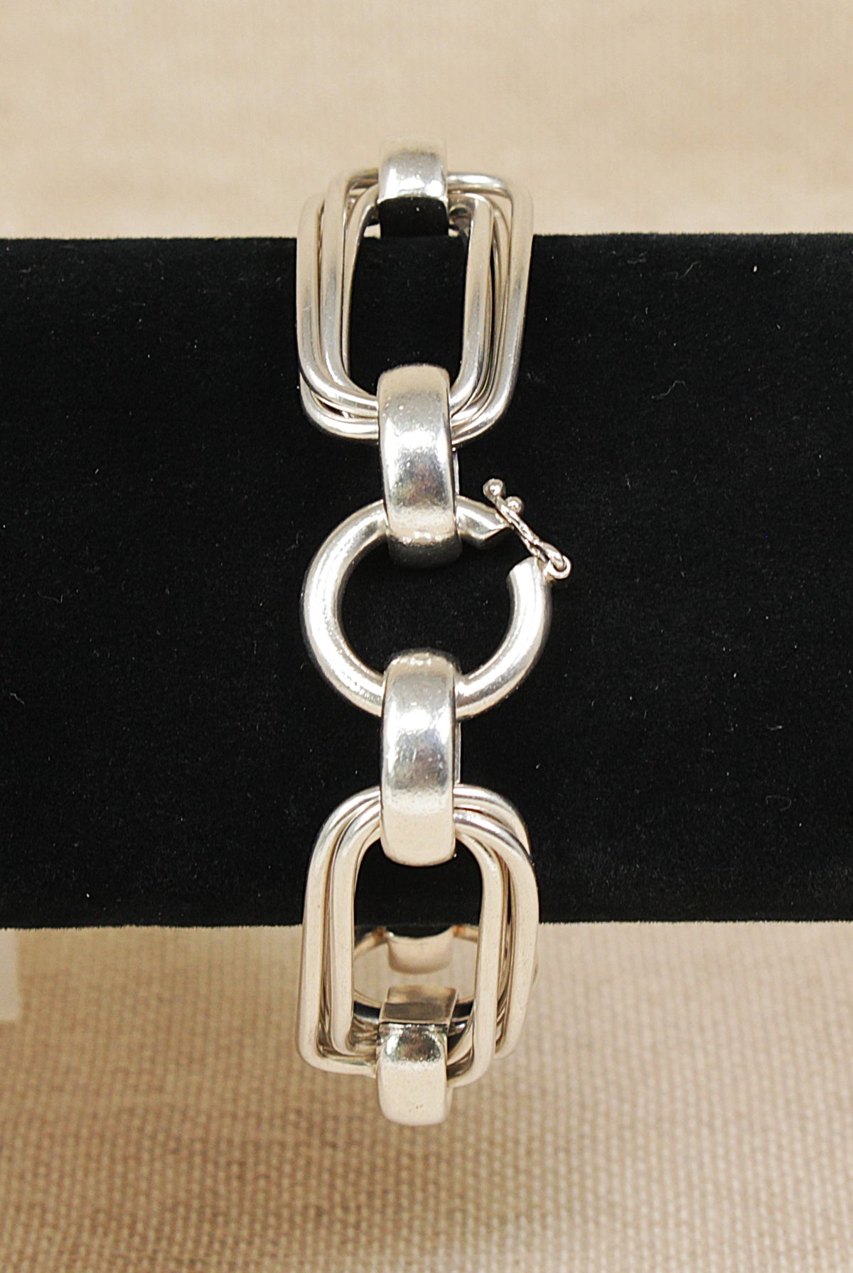 Impressive Designer Vintage Danish Sterling Silver Statement Bracelet