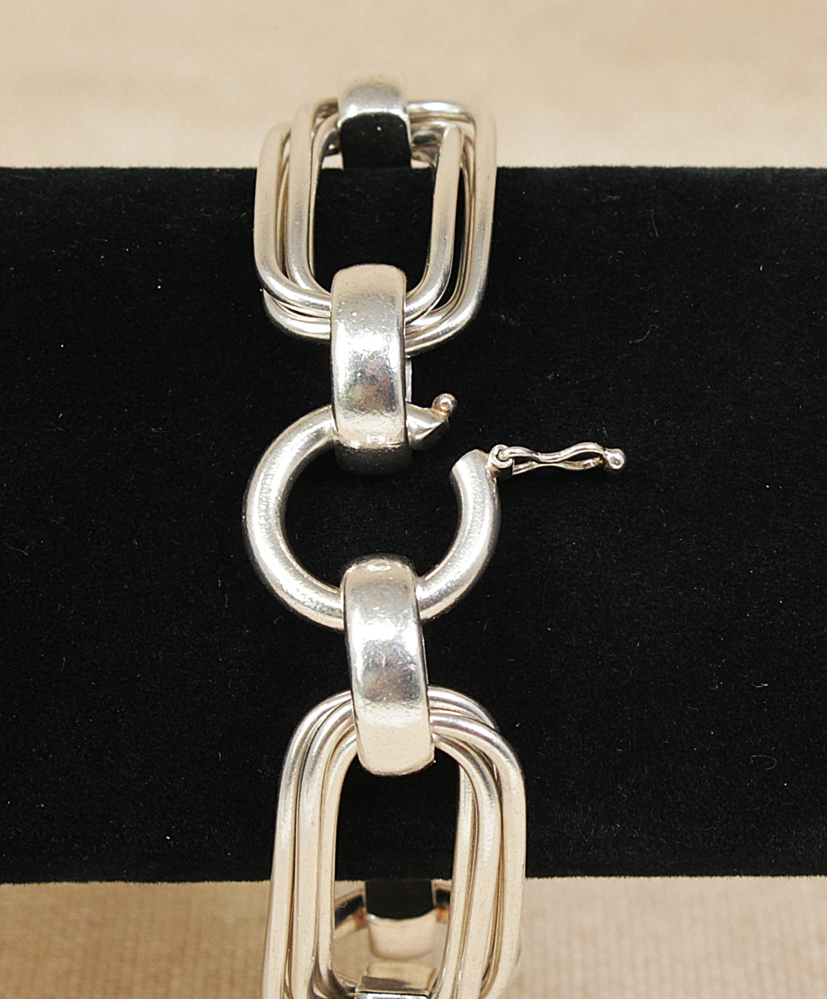 Impressive Designer Vintage Danish Sterling Silver Statement Bracelet