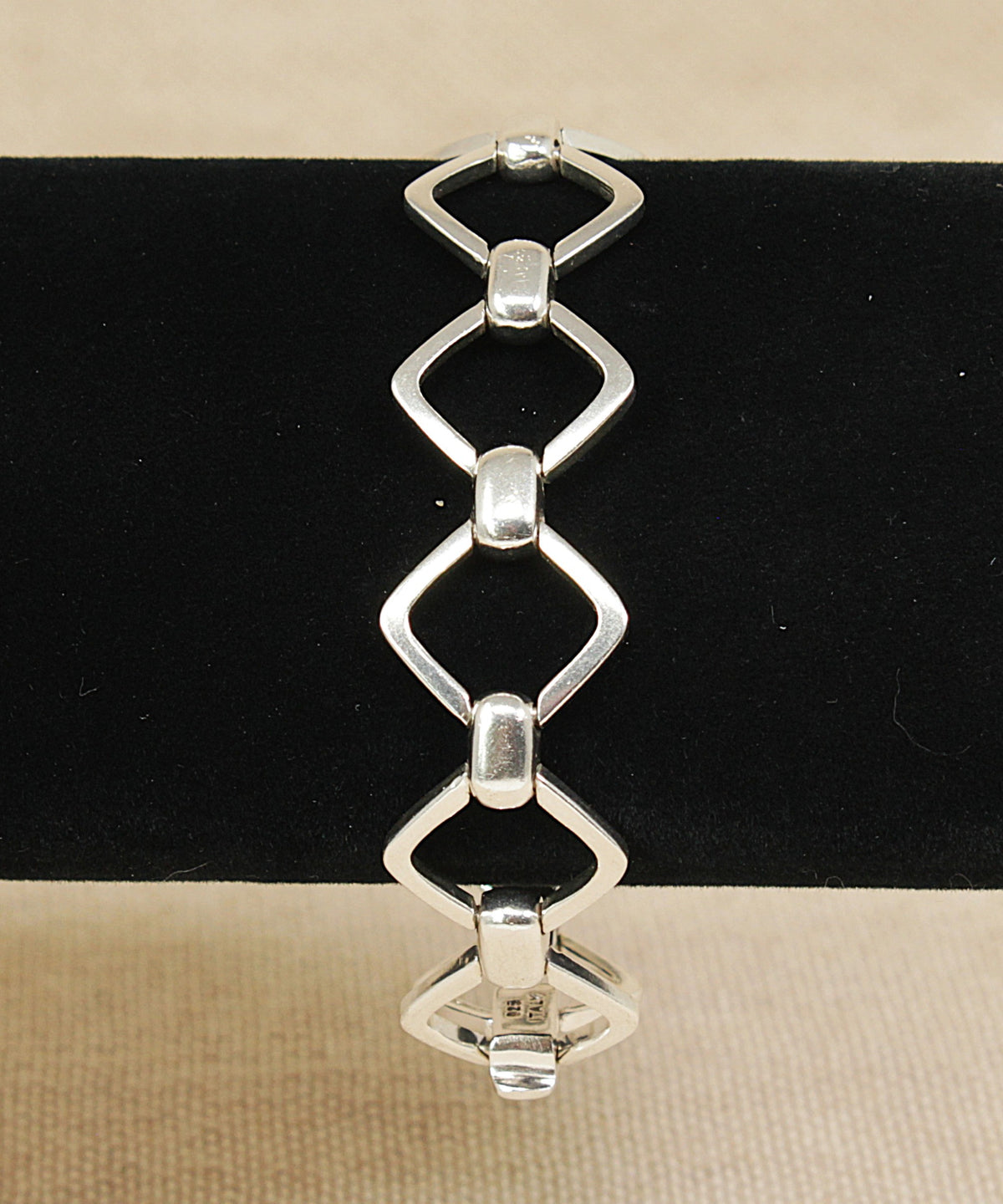 Stunning Old Florence Italian Sterling Silver Designer Bracelet - 7¾"