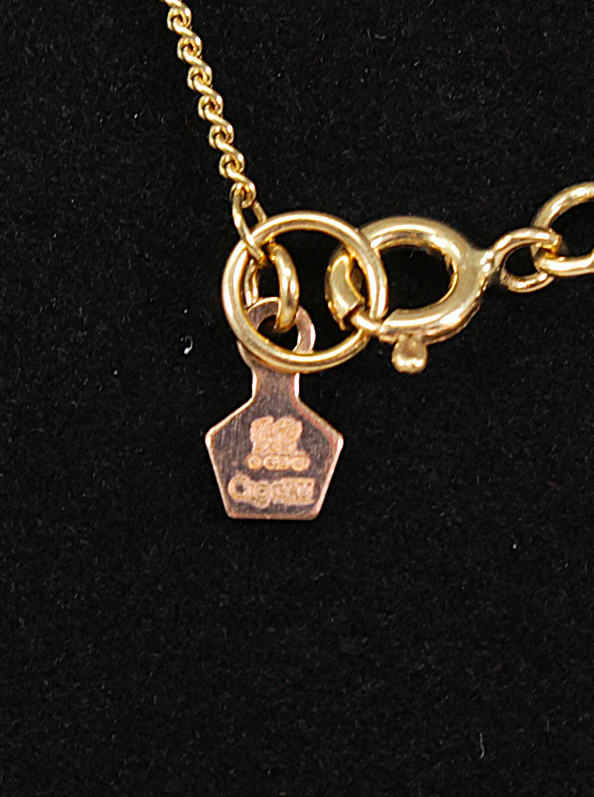 Vintage Clogau 9ct Gold & Amethyst Double Heart Pendant – 1981