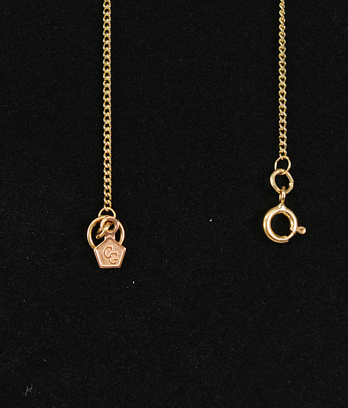 Vintage Clogau 9ct Gold & Amethyst Double Heart Pendant – 1981