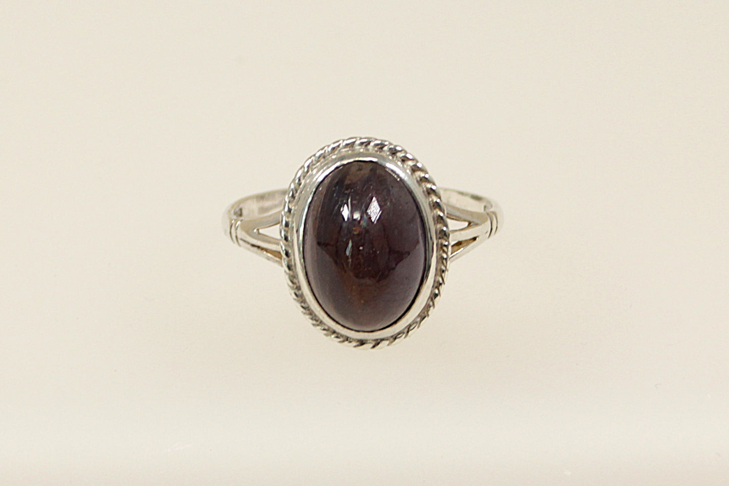 Vintage Silver Iolite Solitaire Ring